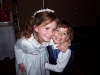 Laura and Julia, December 2007. Laura was a flower girl in a friend's wedding. 
