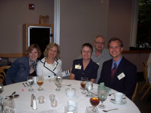 Among the many new friends I made (left to right): Laura (sorry, can't remember last name), Diane Buller, Karen Rabbit, and Dean Williams (my mentor for the Paul/Timothy Program, since I was a first-timer). Of course, that's me on the right.