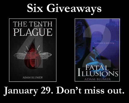 Six Giveaways: Launch of The Tenth Plague